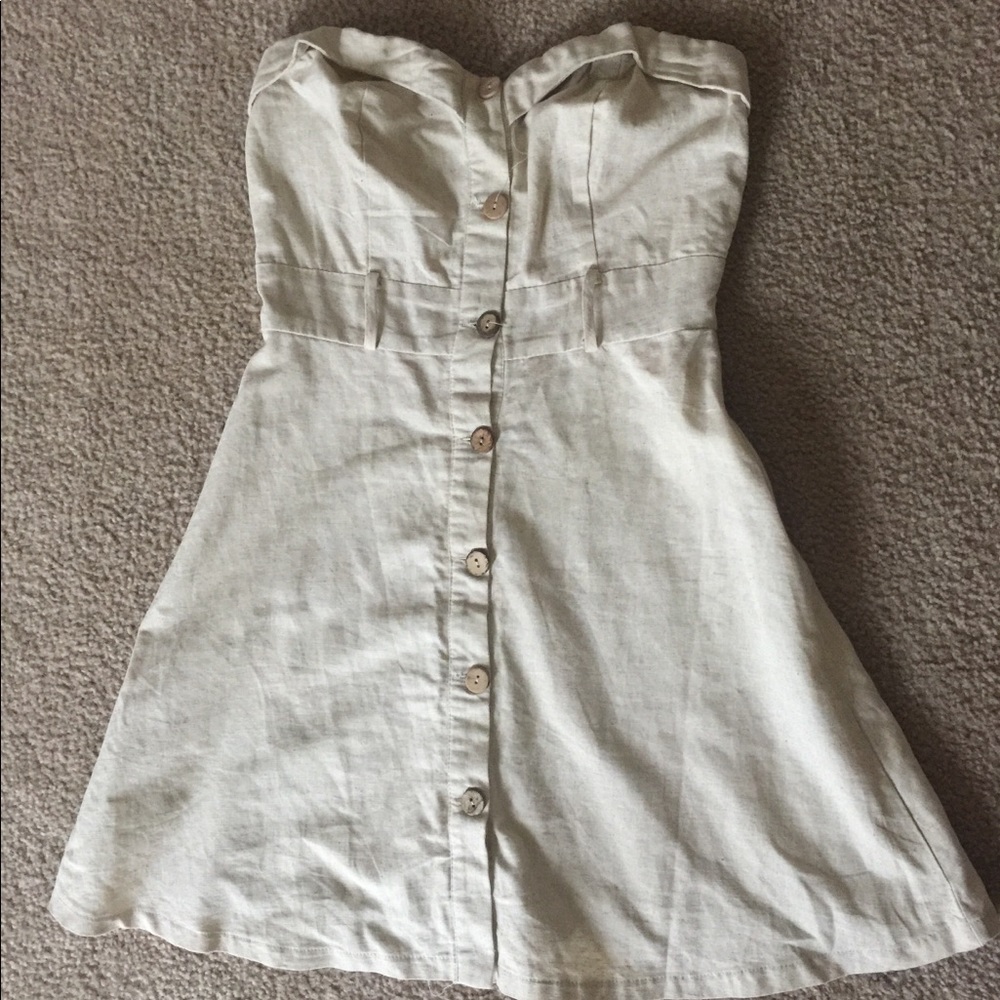 Charlotte Russe Strapless Cream Dress